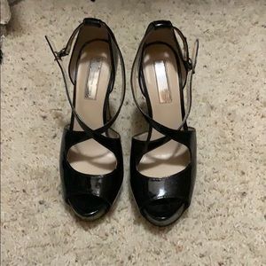 INC black platform heels